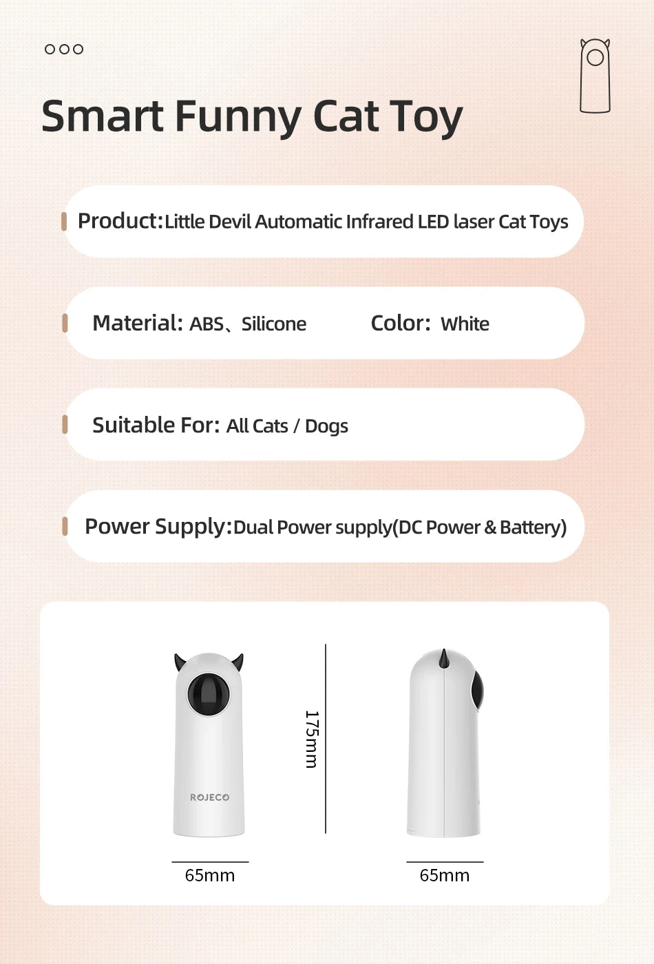 Smart LED Laser Cat Toy – Automatic Interactive Teaser