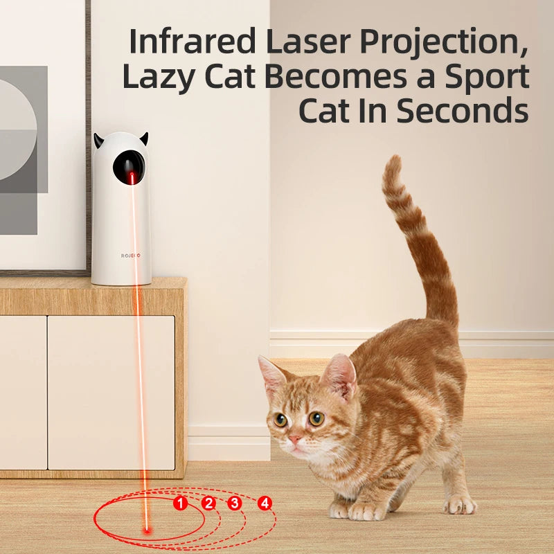 Smart LED Laser Cat Toy – Automatic Interactive Teaser