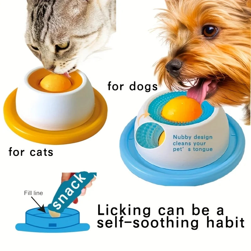 Interactive Lick Mat & Slow Feeder – Calming Enrichment Toy for Dogs & Cats