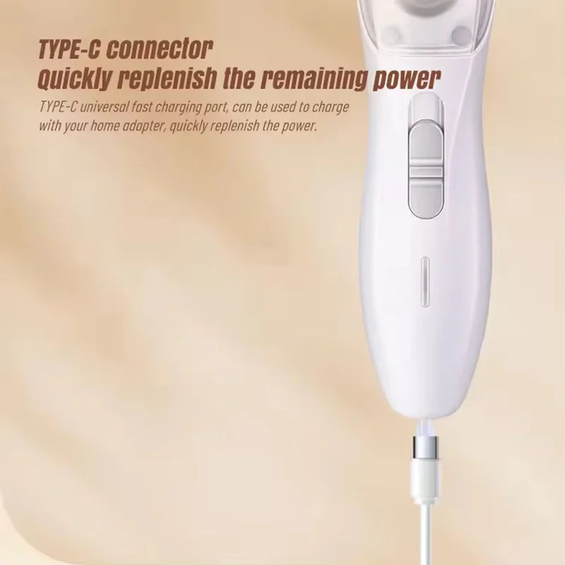 2-in-1 Pet Trimmer with Hair Suction – Quiet Cordless Paw & Ear Groomer for Cats & Dogs